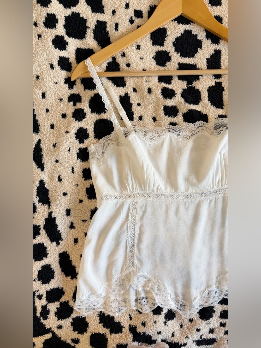 Reformation White Lace-Trim Crop Cami Top - Picture 11 of 15